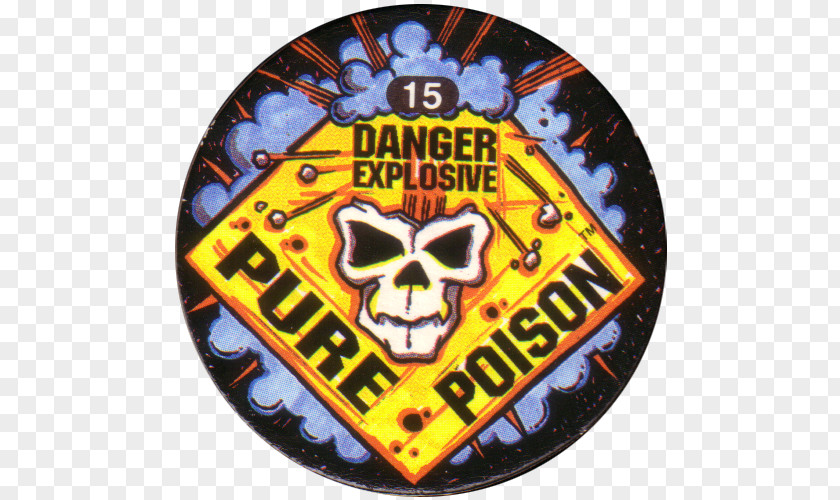 Caution Flammable Slammer Whammers Emblem Badge Skull Poison PNG