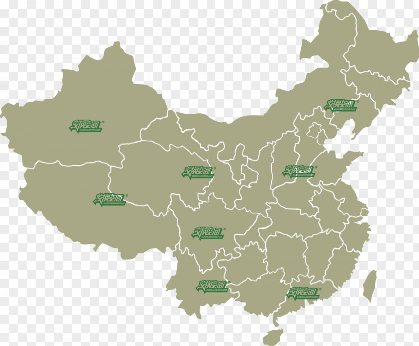 China Vector Map World PNG