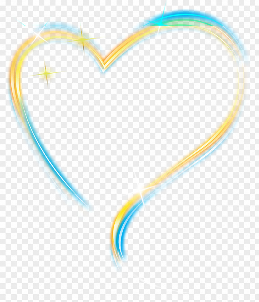 Colorful Heart Body Jewellery Font PNG