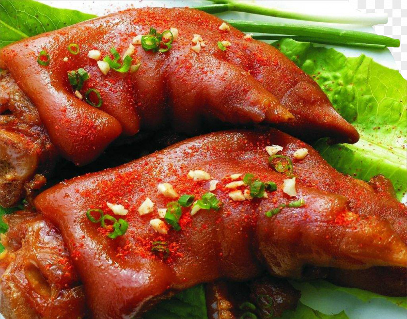 Cooked Food Pig Spicy Feet Barbecue Red Cooking Pigs Trotters Roasting PNG