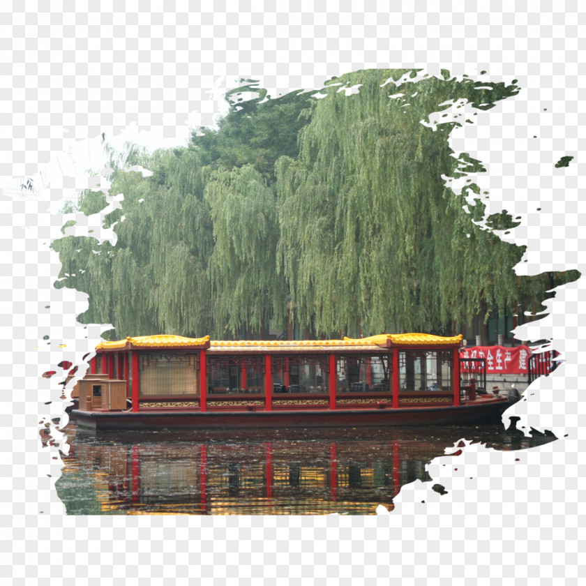 Jinan River Boat Architecture Computer File PNG