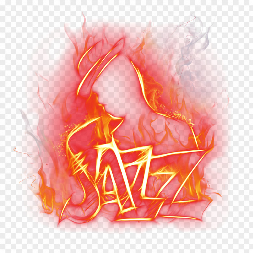 Flame People Saxophone Woman With A Hat Graphic Design PNG