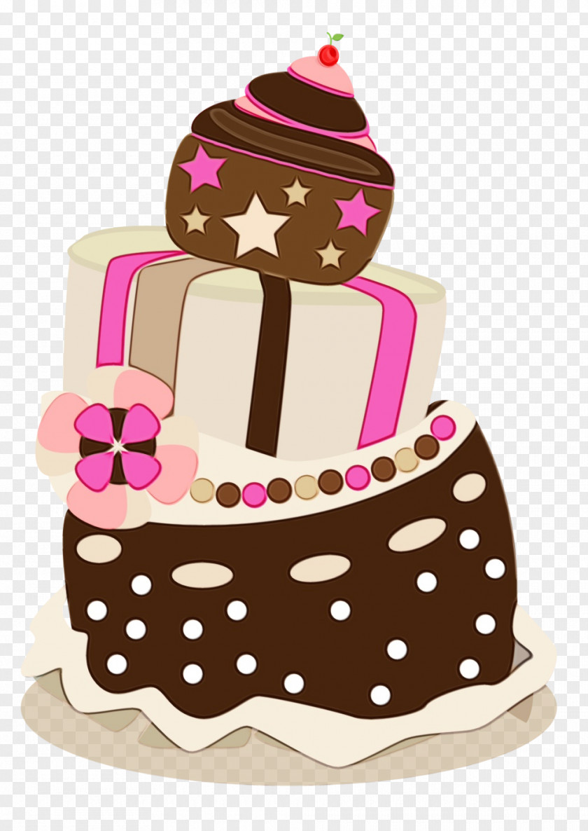 Fondant Cuisine Happy Birthday Card PNG