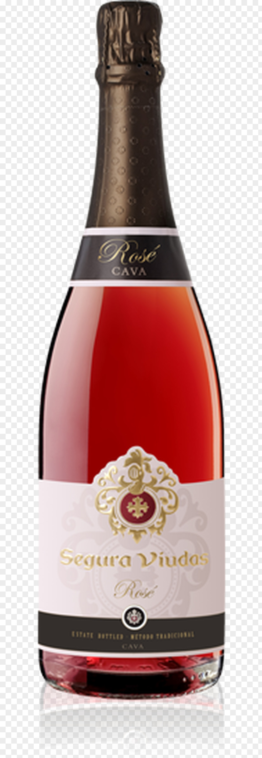 Rose Cava DO Sparkling Wine Segura Viudas Rosé PNG