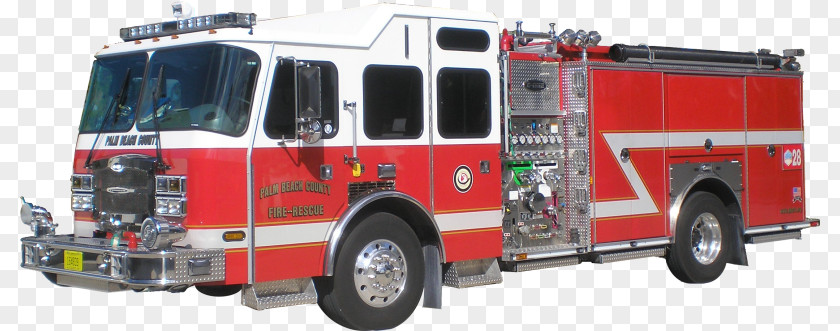 Firefighter Palm Beach County Fire Rescue E-One Engine Department PNG