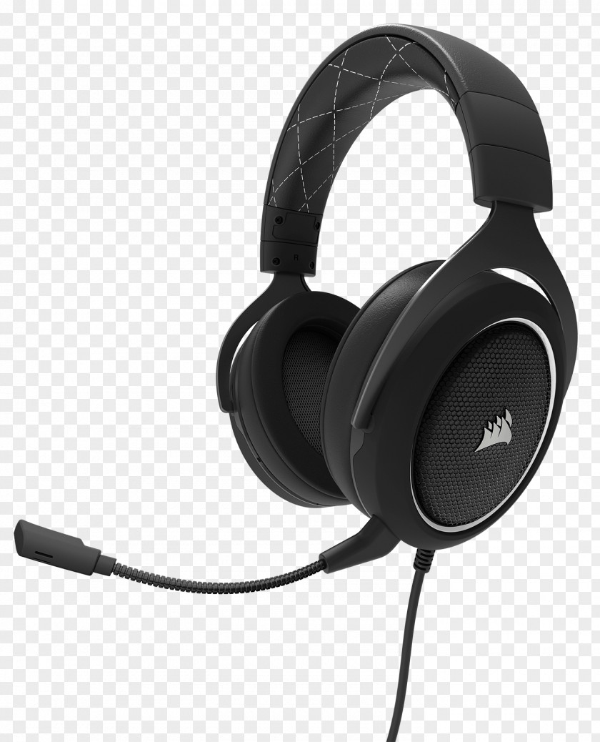 Headphones CORSAIR HS60 SURROUND Gaming Headset White CA-9011174-AP 7.1 Surround Sound Corsair Components PNG