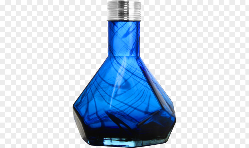 SeaGlass Radix Glass Bottle Cobalt Blue Hexadecimal Pharaohs Hookahs PNG