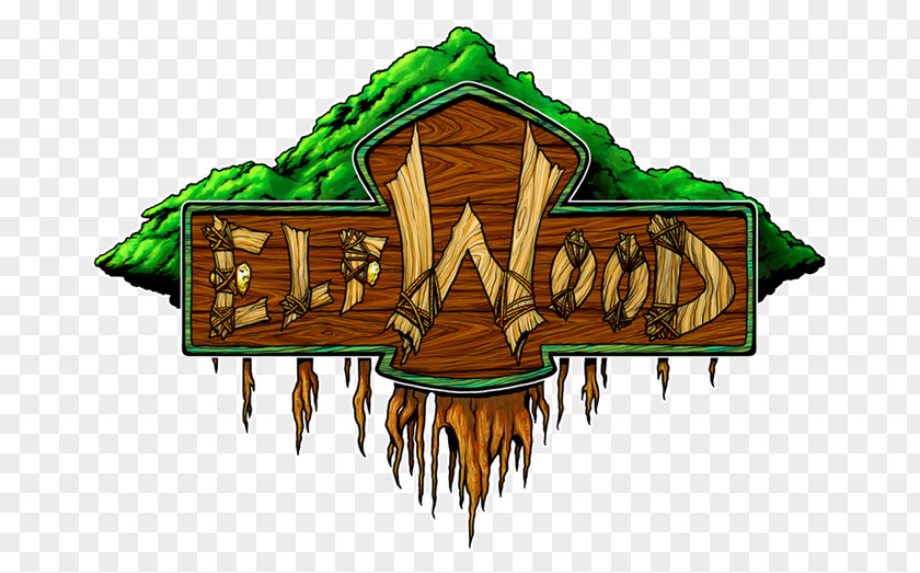 Tree Elfwood Logo Clip Art PNG