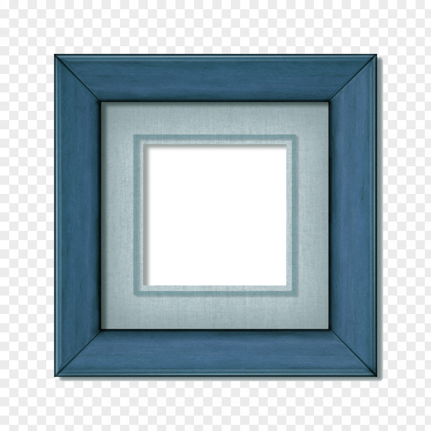 A Small Blue Frame Picture Film Photography PNG