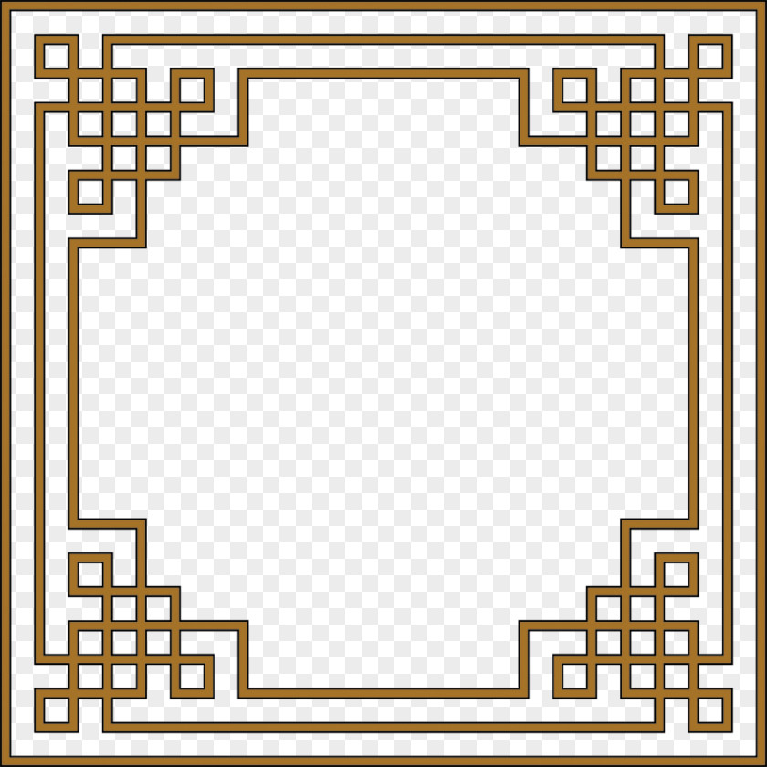 Ancient Carved Windows Geometry Art Deco Ornament Clip PNG