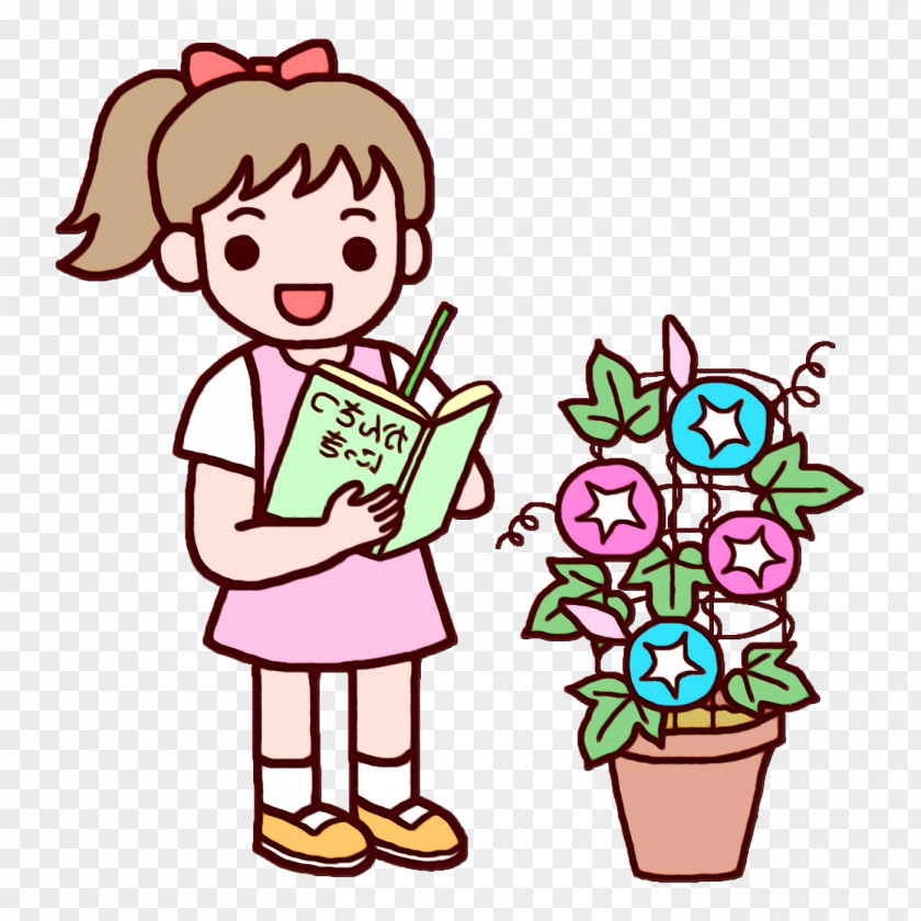 Flower Cartoon Line Area Behavior PNG