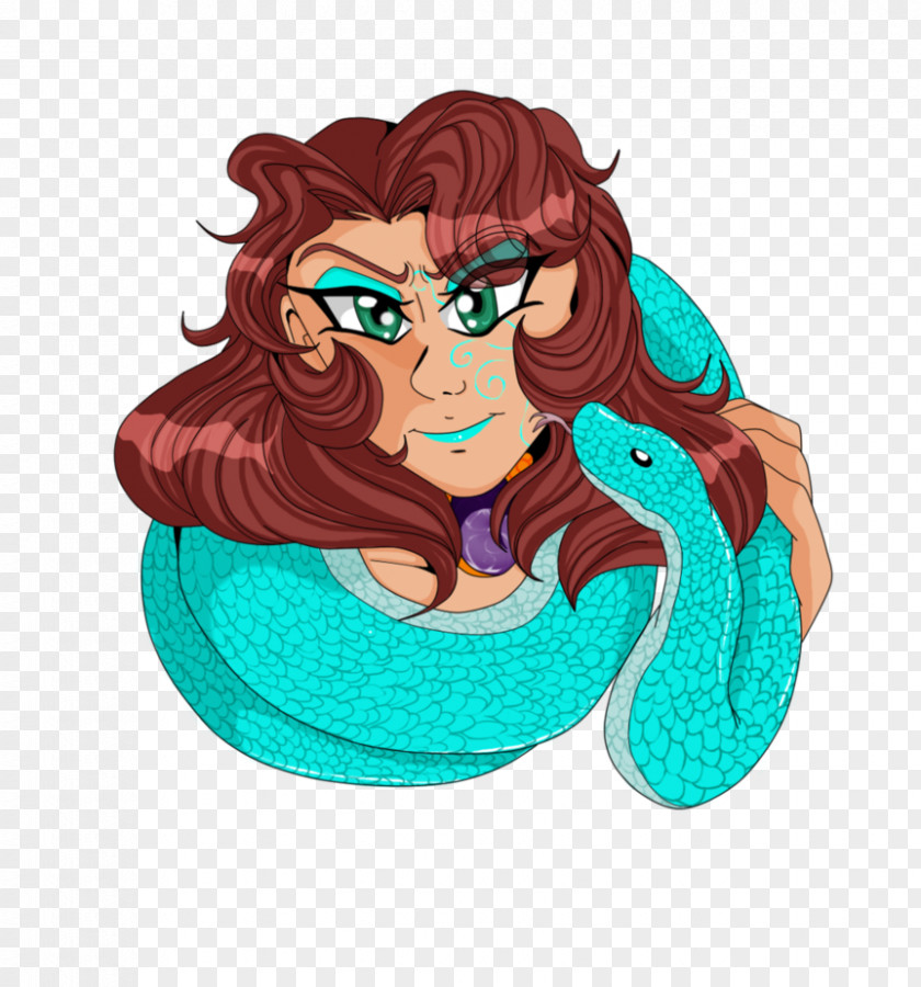 Mermaid Cartoon Turquoise PNG