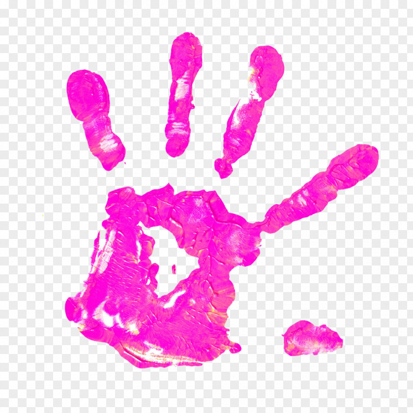 Purple Handprint Printing Photography Art Illustration PNG