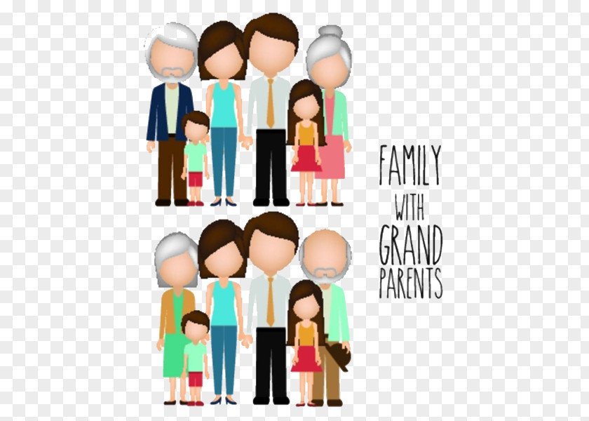 Simple Family Portrait Drawing Clip Art PNG