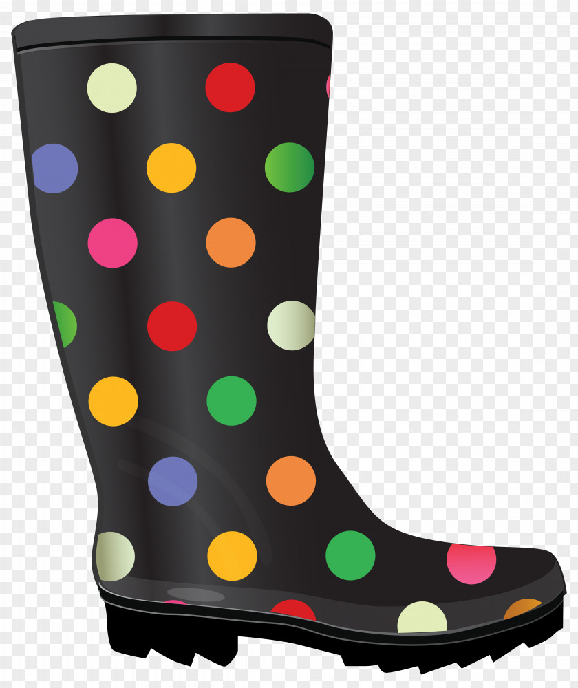 Dotted Rubber Boots Clipart Image Cowboy Boot Wellington Royalty-free Clip Art PNG