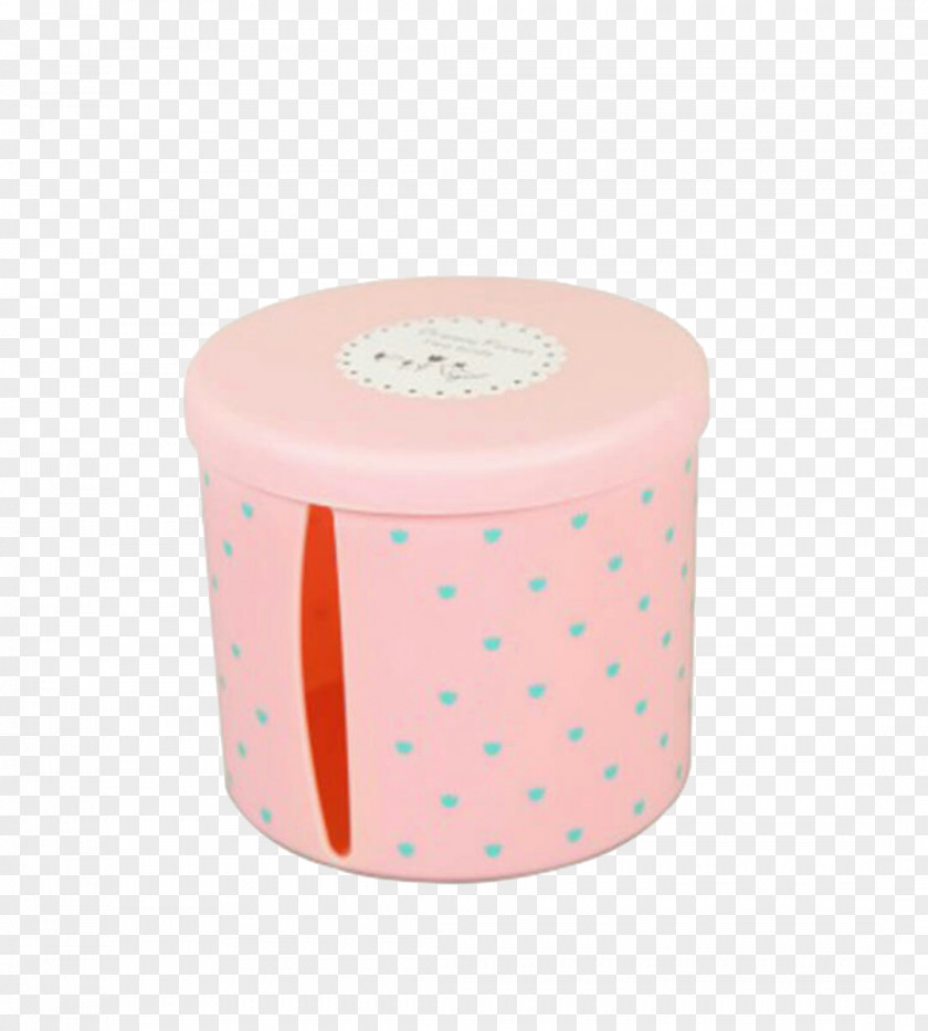 Pink Polka Dot Tissue Box PNG