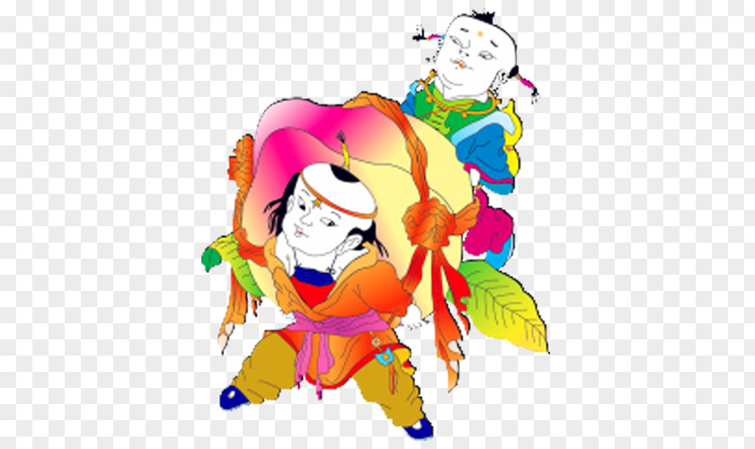 Chinese New Year Sudhana 金童玉女 Fuwa Child PNG