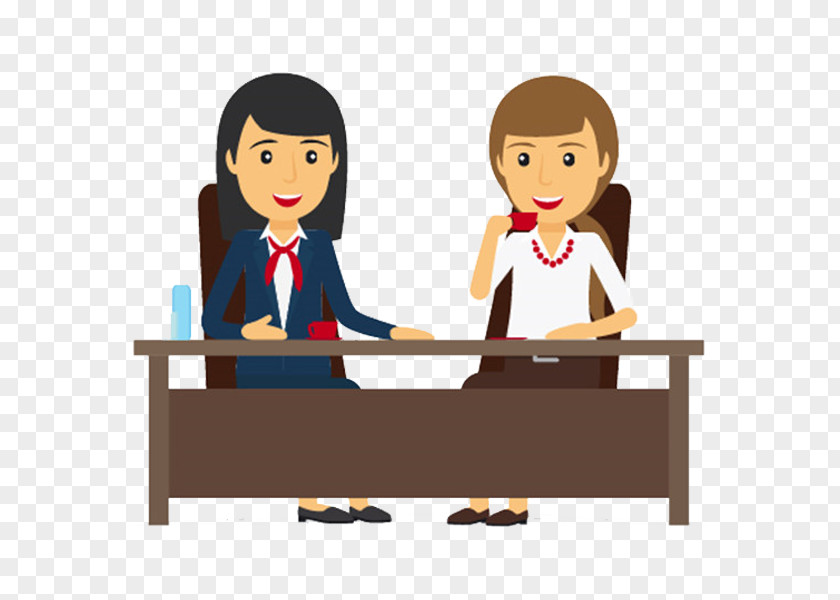 Chatting Woman Businessperson Meeting Stock Illustration PNG