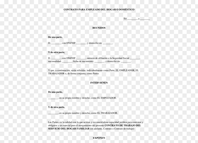 Gardener Document Employment Contract Laborer PNG
