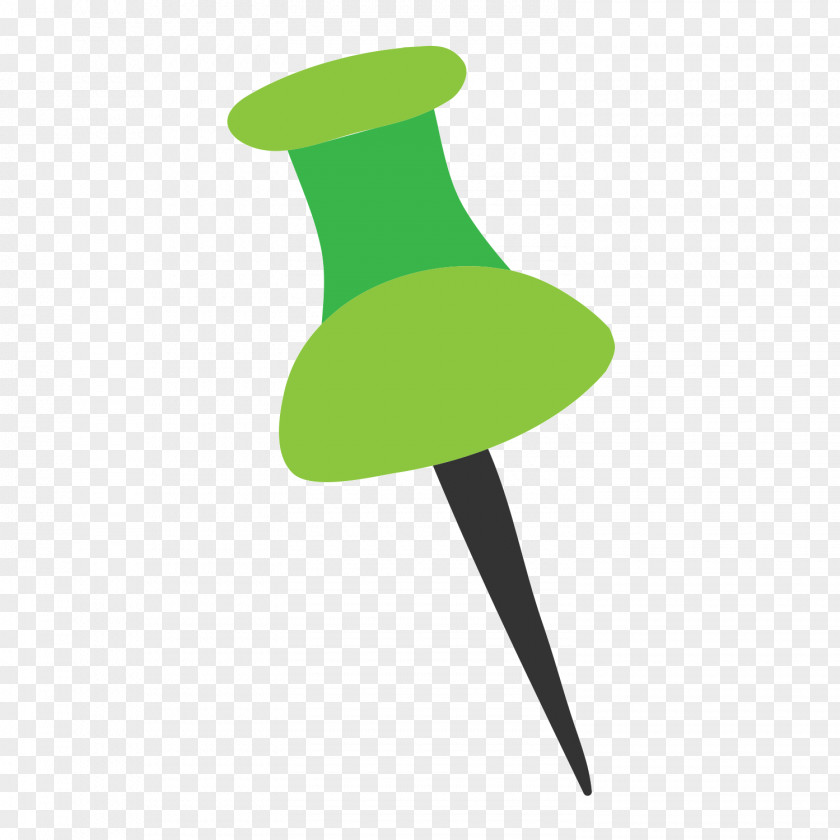 Green Pushpin Drawing Pin Computer File PNG