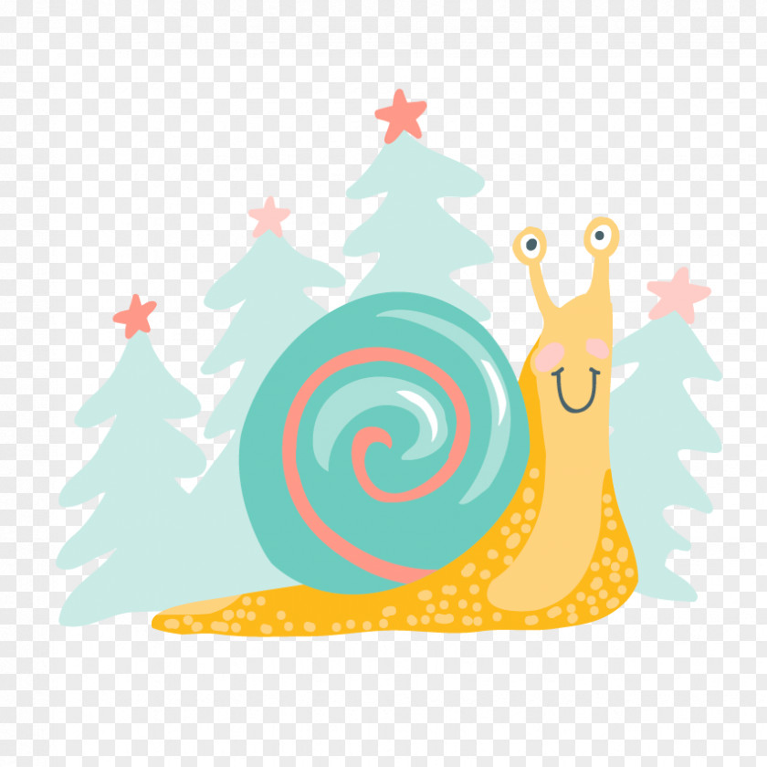 Painted Cute Snail Orthogastropoda Clip Art PNG