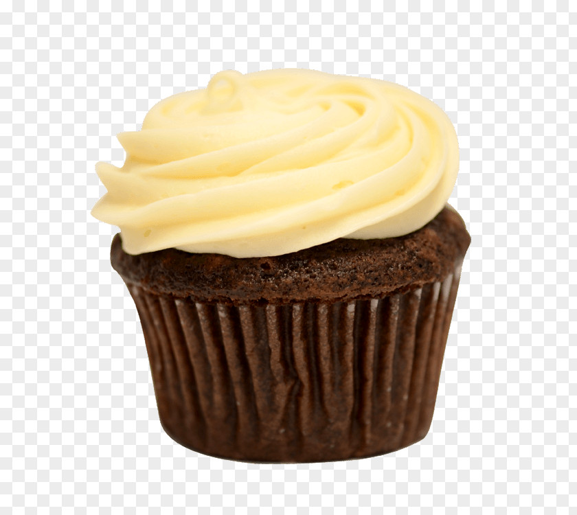 Chocolate Cream Buttercream Cupcake Frosting & Icing Muffin PNG