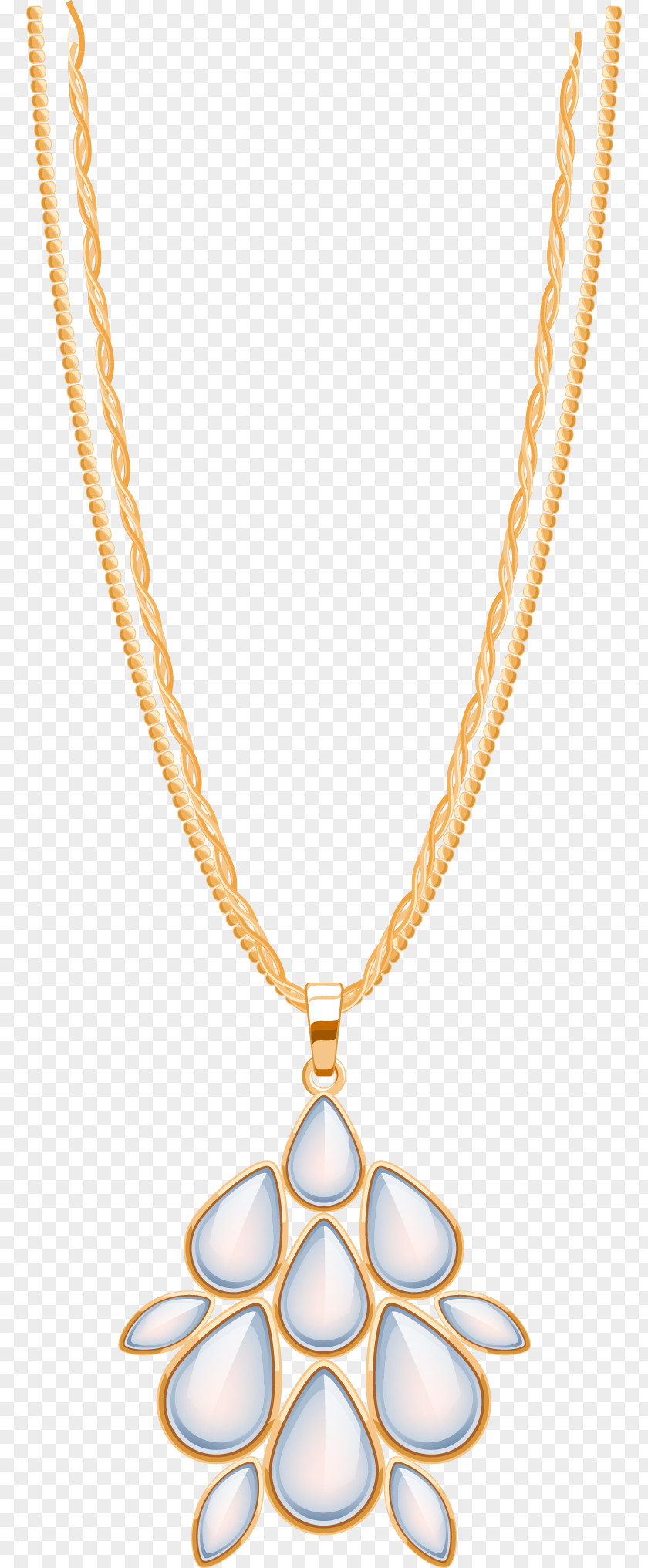 Dazzling Jewelry Diamond Necklace Pendant Chain Jewellery PNG