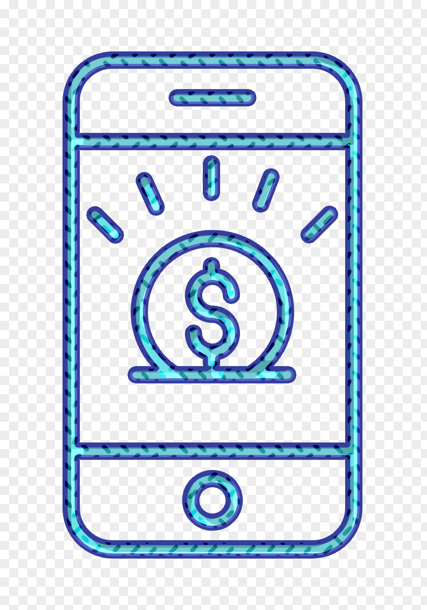 Investment Icon Dollar Coin Smartphone PNG