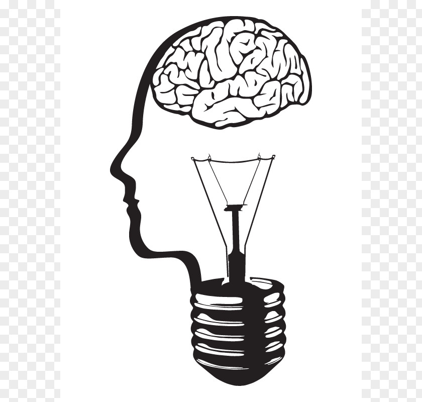 Pictures Of Depressed People Incandescent Light Bulb Brain Clip Art PNG