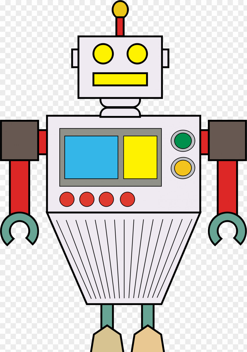 Robot Clipart Line Technology Clip Art PNG