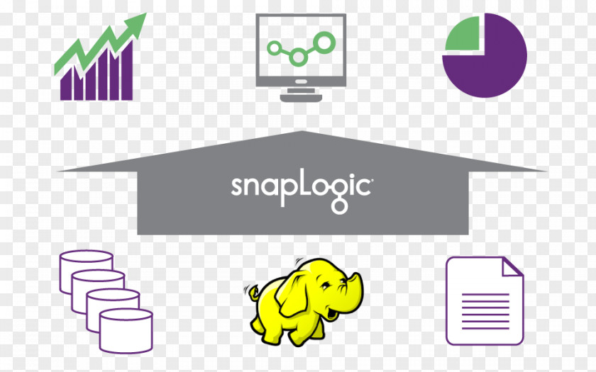 Bigquery Illustration BigQuery SnapLogic Platform As A Service Cloud Computing Data PNG