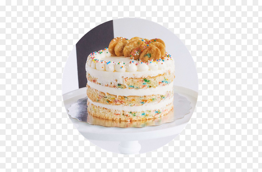 Cake Confetti Buttercream Birthday Chiffon Bakery PNG
