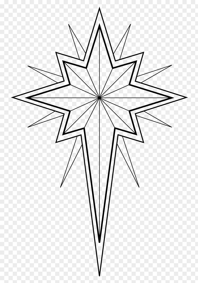 Christmas Tree Colouring Pages Coloring Book Star Of Bethlehem Day PNG