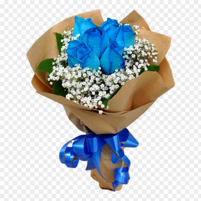 Flower Blue Rose Bouquet Cut Flowers PNG