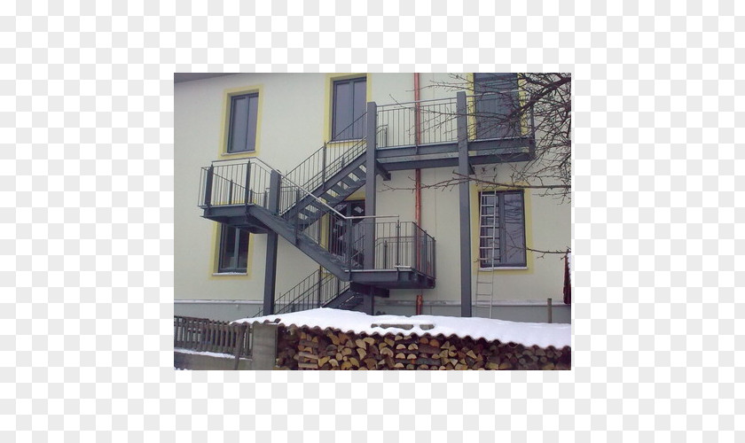 Nirschl Stairs Facade Fire Escape Fluchtweg Handrail PNG