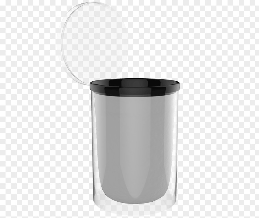 Trash Basket Mug Glass Cylinder PNG