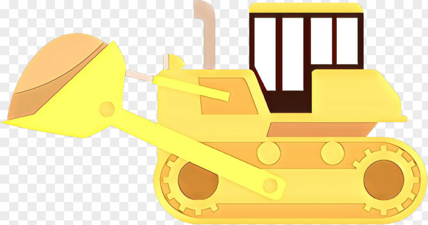 Bulldozer Vehicle Yellow Construction Equipment Clip Art PNG