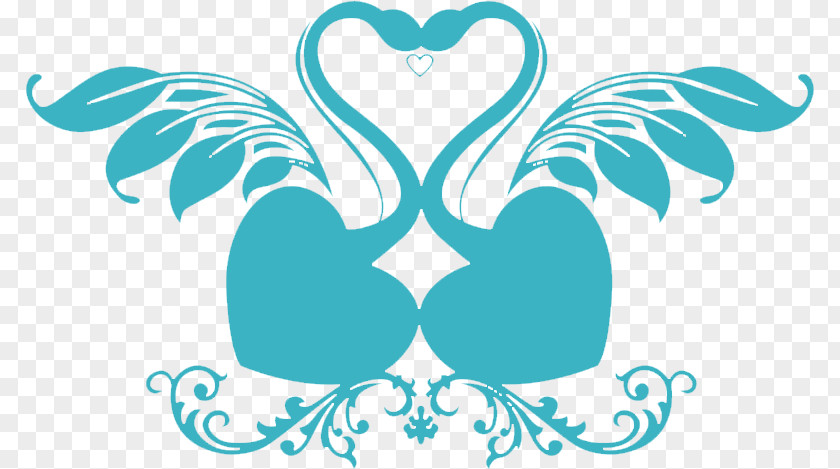 Flat Cartoon Wedding Logo Cygnini PNG