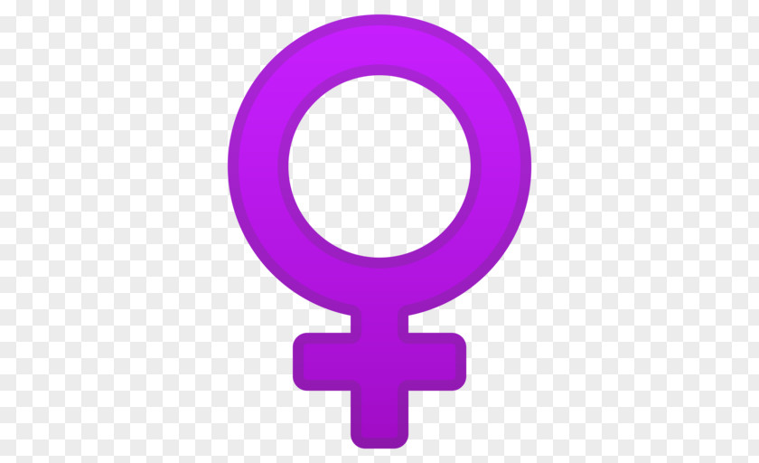 Emoji Gender Symbol Female Feminism PNG