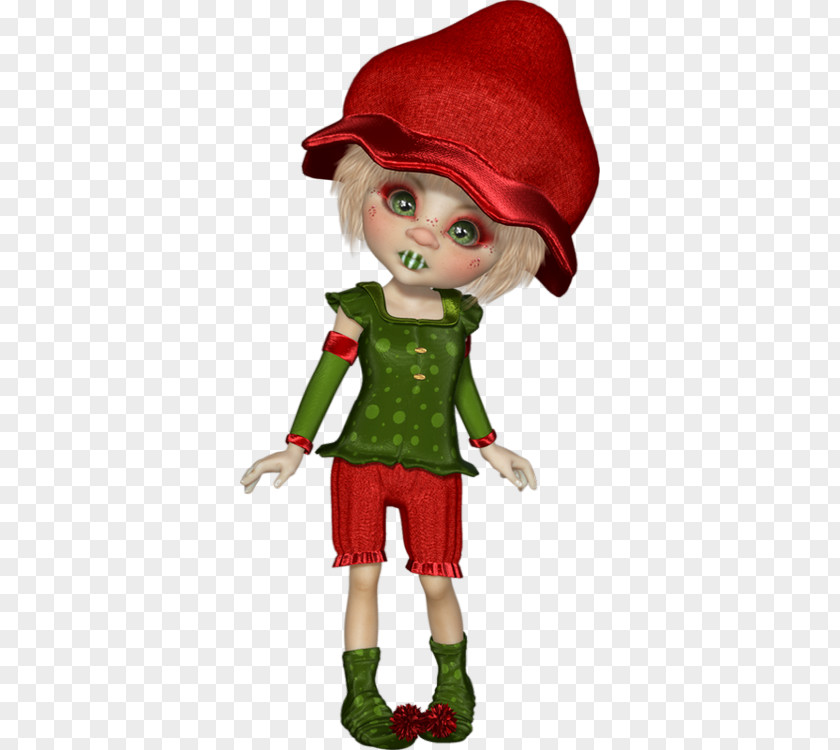 Fille Soufflant Paillettes Christmas Day Elf Lutin Doll Image PNG