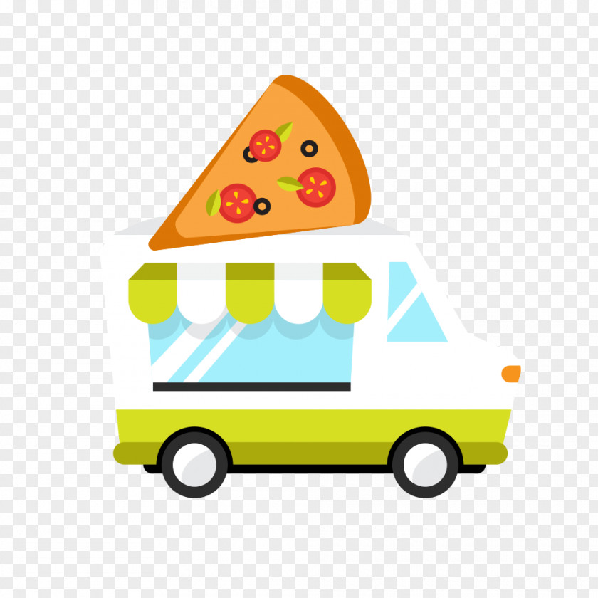O2o Pizza Car Take-out Clip Art PNG