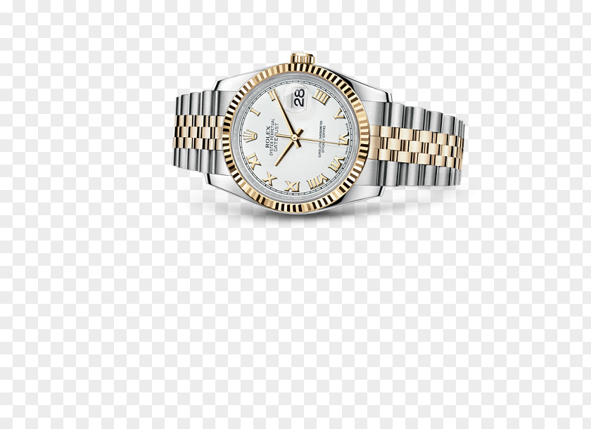 Rolex Datejust Watch Colored Gold PNG