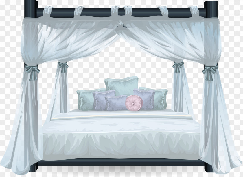 Bed Four-poster Canopy Bedroom Clip Art PNG