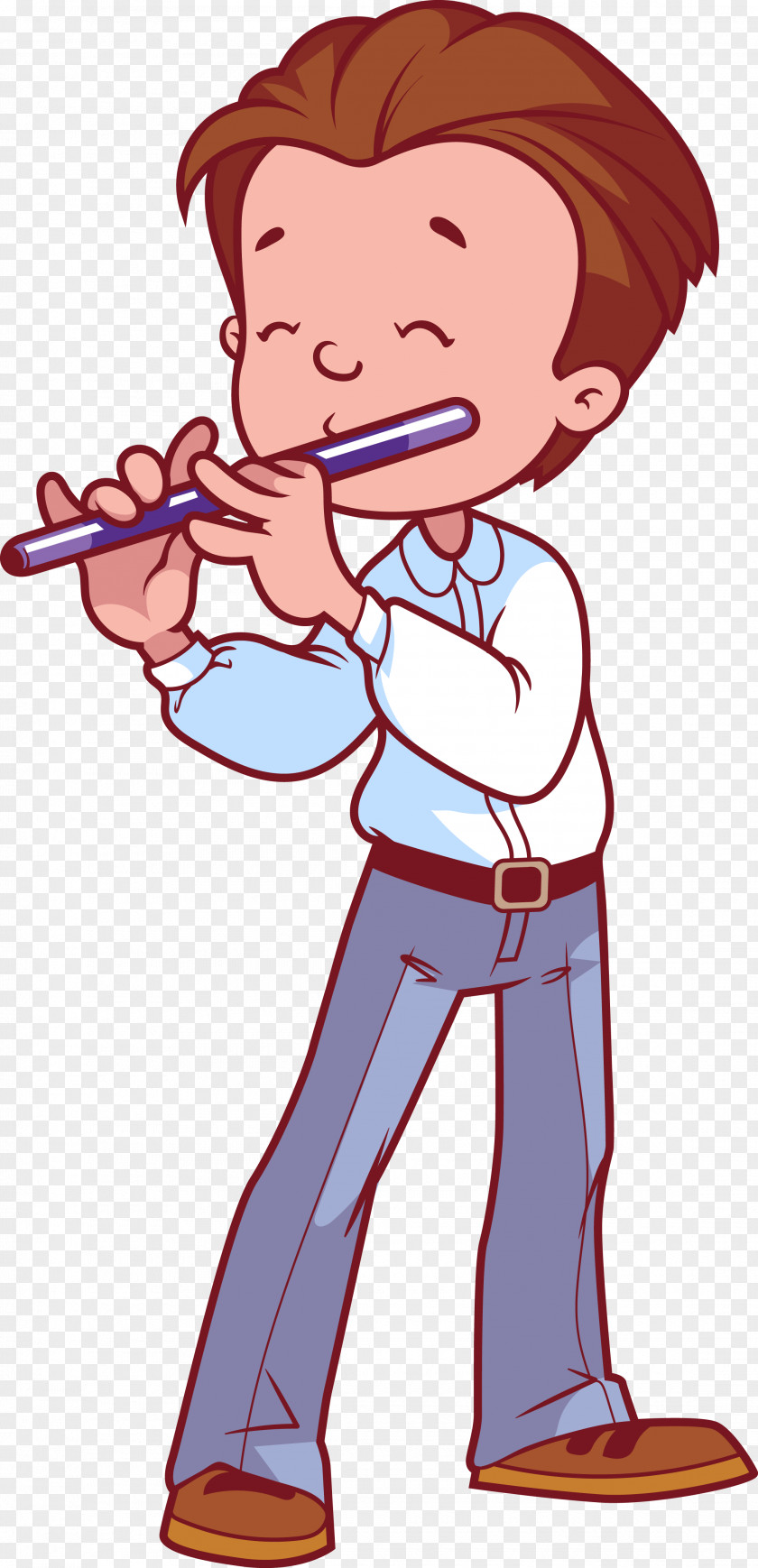 Children Flute Dizi Child Clip Art PNG