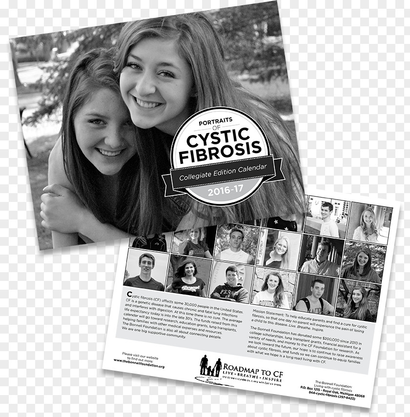 Cystic Fibrosis Month Paper Poster PNG