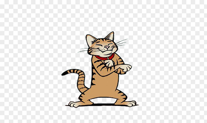 Cartoon Hit Cat Kitten Whiskers Clip Art PNG