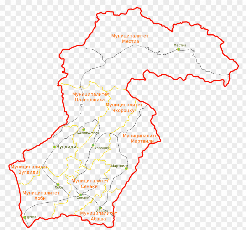 Map Racha-Lechkhumi And Kvemo Svaneti Zugdidi Chkhorotsqu Samegrelo PNG