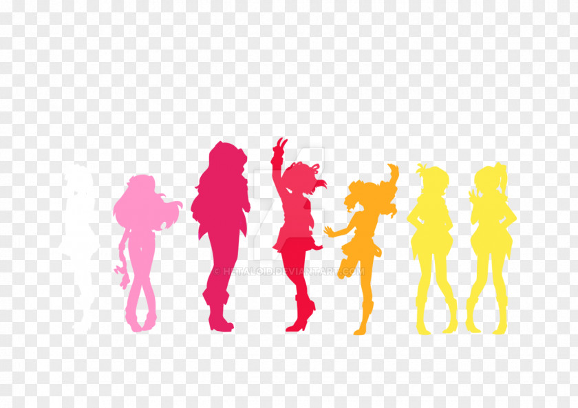 Silhouette Japanese Idol The Idolmaster Logo Drawing PNG