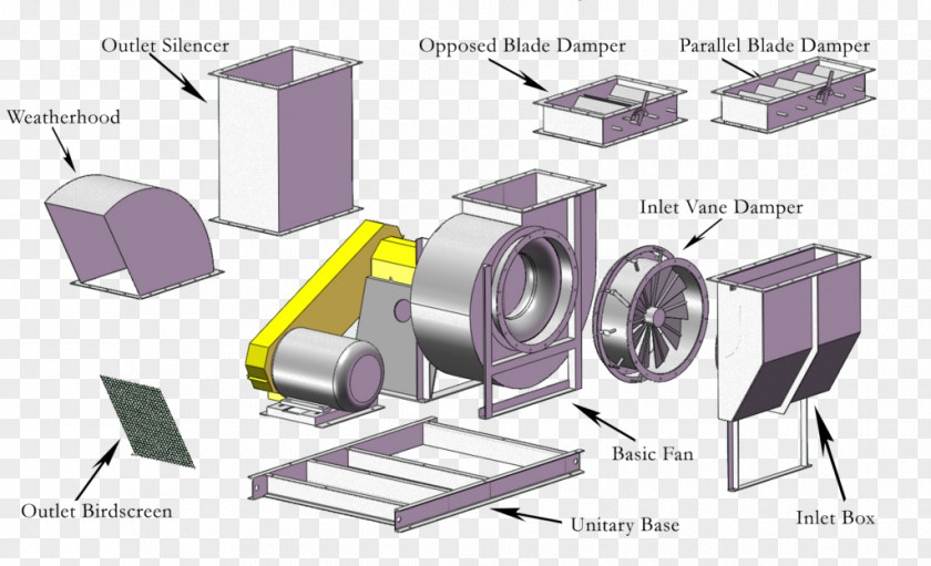 Accessory Centrifugal Fan Industrial Damper Industry PNG