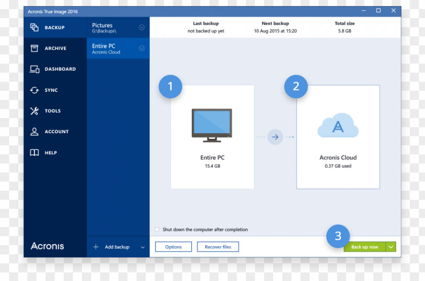 Acronis True Image Keygen Computer Program Screenshot PNG